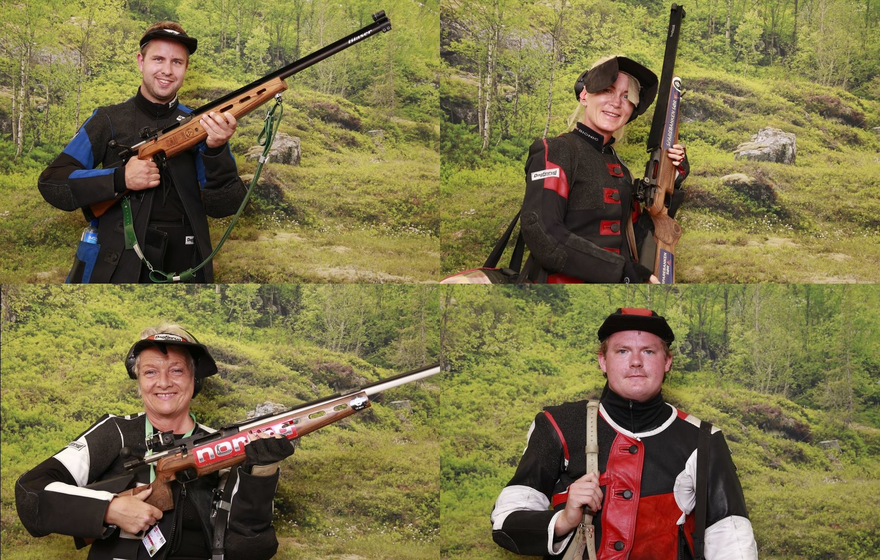 Denne gjengen skjøt Samlagsskytingen for Vest-Agder og vant på Agderstevnet