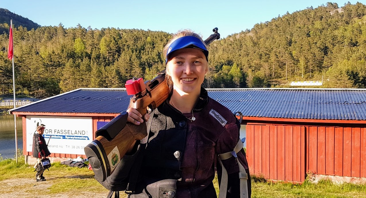 Alvilde Røiseland Lie ble årets Samlagsmester hos Grindølen skytterlag (Arkivfoto)