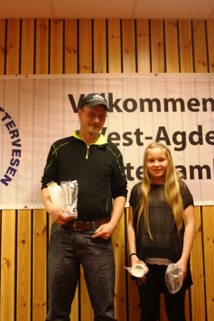 Far og datter ble klassevinnere. Jan Yngve Eilertsen i klasse 1 og Jane Alise Eilertsen i klasse Rekrutt. Begge fra Øvre Eiken.