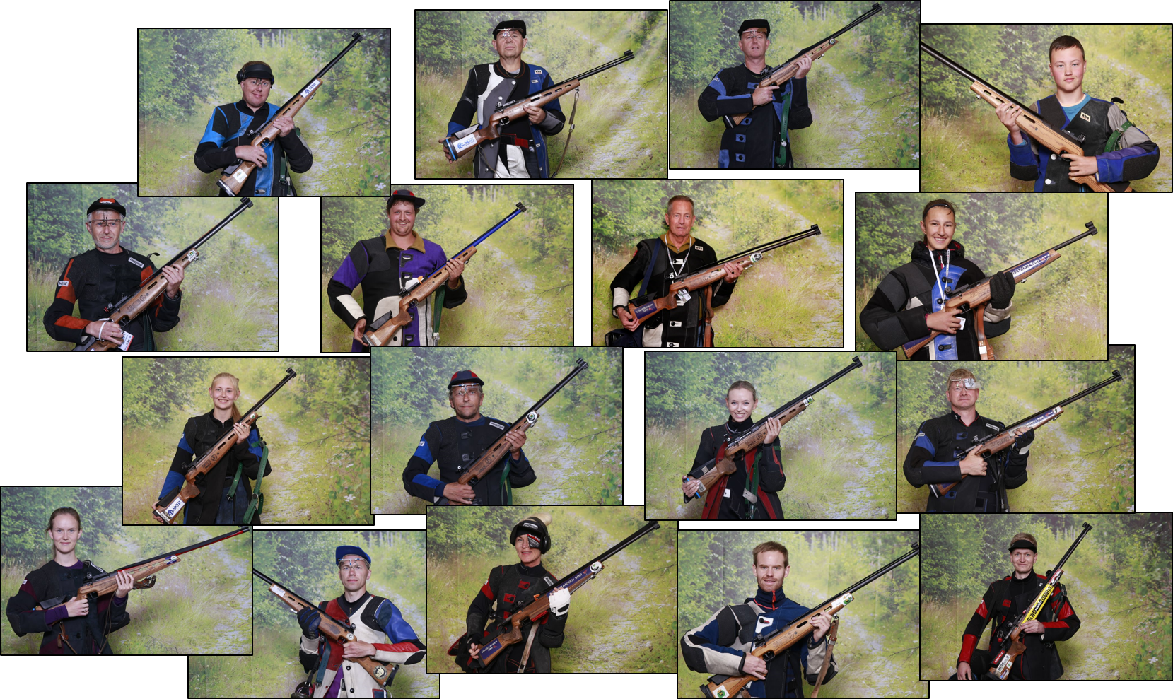 Skytterne fra Lyngdal som deltok på Landsskytterstevnet på Evje 2019