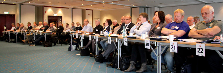 Skyttertingsalen med samlagenes representanter