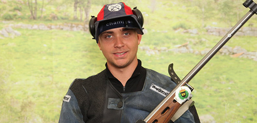 Vegard Solhaug fra Aurland var en av de som skjøt godt på 15 meter sist uke.