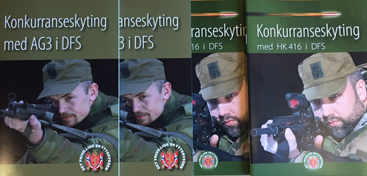 DFS har egne hefter om konkurranseskyting med AG3 og HK416.